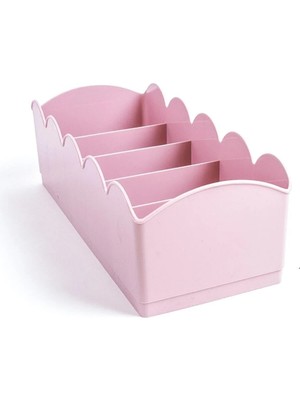 Mikasso Takı Toka Düzenleyici Çorap Düzenleyici Çekmece Içi Düzenleyici 1 Adet Antrasit Plastik Pembe Tr