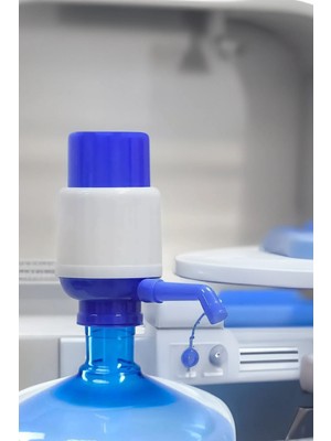 Mikasso Basmalı Damacana Pompası Ev Tipi Damacana Pompası Basmalı Mavi