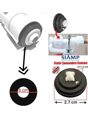 Mikasso Gömme Rezervuar Iç Takım Conta Seti Rezervuar Iç Takım 1 Yıl Gri