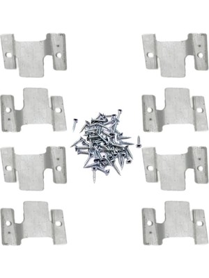 Mikasso Baza Koltuk Kanepe Çekyat Köşe Takımı Birleştirme Aparatı 4 Takım Gri