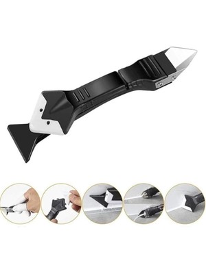 Mikasso Çok Özellikli Silikon Spatula,derz Kazıyıcı Boya Temizleme Bıçağı - DRZ-189 Beyaz