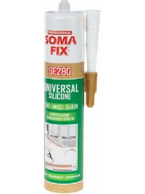 Mikasso Kahverengi Somafıx Genel Amaçlı Asetik Silikon Inşaat Silikonu