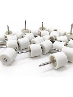 Mikasso Çivili Raf Pimi Mobilya Dolap Pimi Beyaz Sert Plastik (200 Adet) - Mobilya Bağlantı Elemanları - Tek