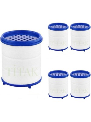 Mikasso 5 Adet Musluk Başlığı Filtresi- Kireç Pas Tortu Engelleyici Filtre Beyaz