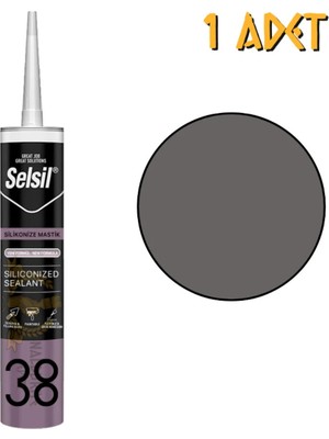 Mikasso Silikonize Mastik Antrasit Gri 500 Gr. - 1 Adet