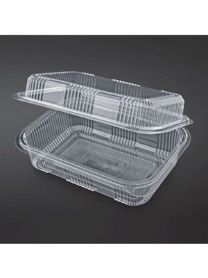 Mikasso 10 Adet Kullan At Tek Kullanımlık Sızdırmaz Plastik Bombe Kapaklı Kase / 2000CC (2000GR) Bombe Kapak