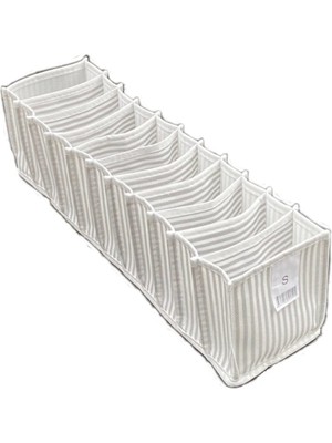 Mikasso Colorfulhome Akordiyon Organizer S Ahşap Beyaz