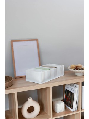 Mikasso 7 Bölmeli Beyaz Dolap Çekmece Içi Akordiyon Tipi Katlanır Çamaşır Düzenleyici Organizer Kumaş 35 x 5