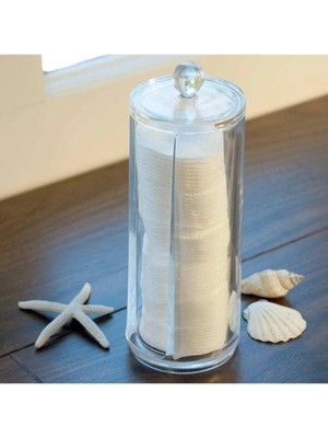 Mikasso Akrilik Disk Makyaj Pamuk Organizer Akrilik Turuncu