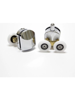 Mikasso Duşakabin Tekerleği Krom 1 Alt 1 Üst