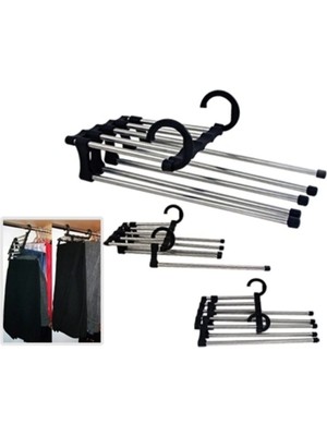 Mikasso Magic Hanger Pantolon Askısı 5 In1 Plastik Metalik