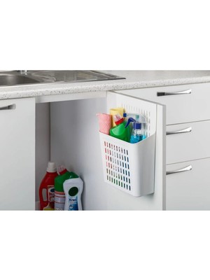 Mikasso Dolap Kapağına Asılabilen Deterjan Organizeri Plastik Çok Renkli