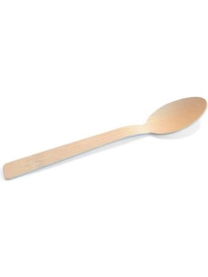 Mikasso Ahşap Doğal Sağlıklı Kaşık 24 Adet Ahşap Kahverengi
