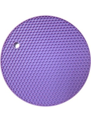 Mikasso Yanmaz Yapışmaz Yuvarlak Silikon Nihale Tencere Tava Altlığı Silikon