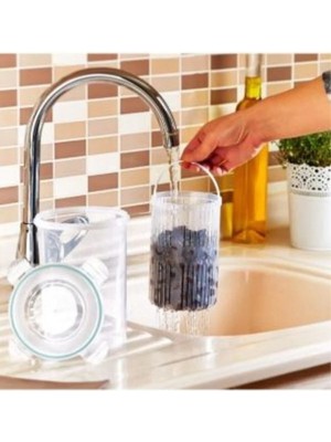 Mikasso Süzgeçli Derin Saklama Kabı (Zeytinlik, Turşuluk) 1.5lt Plastik Turuncu