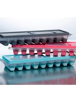 Mikasso Gondol Bas Parmak Silikon Buz Kalıbı 1 Adet 12 Bölmeli Buzluk Silikon