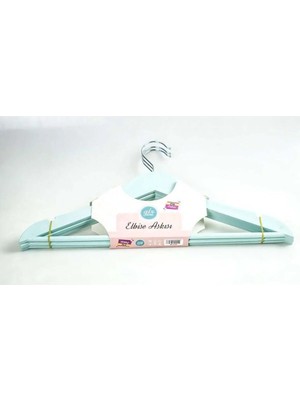 Mikasso GLX-100 3 Lü Elbise Askısı Su Yeşili Plastik Yeşil