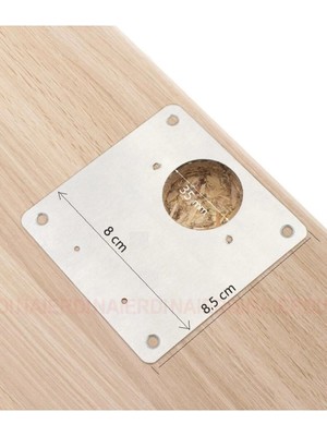 Mikasso 1 Adet Dolap Kapağı Tas Menteşe Tamir Seti Sacı Tablası Çelik Sac Lacivert