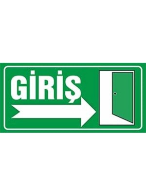 Mikasso Giriş Uyarı Levhası (28X10 Cm) Sağ Yön