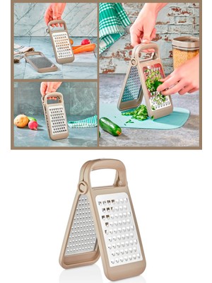 Mikasso Ayrılabilir Inox Paslanmaz Çelik Rende, Pratik Katlanabilir Özel Tasarım Rende Çelik