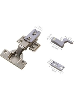 Mikasso Dolap Içi Menteşe Üstü LED Aydınlatma 2'li Paket Plastik Gri