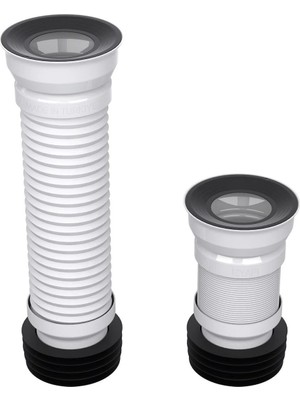 Mikasso YT71 Körüklü Klozet Gider Tahliye Borusu-Çelik Telli Klozet Gider Borusu Kada