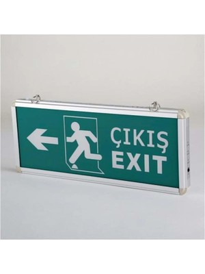 Mikasso CT-9170 Ledli Exıt Armatür - Acil Çıkış Levhası (3 Saat Şarjlı)