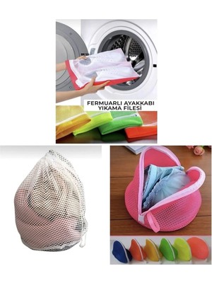 Mikasso Betülce 3'lü Ekonomik Yıkama Seti Sütyen- Ayakkabı- Çamaşır Fileleri