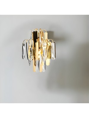 Ronisu Aydınlatma Daisy Taşlı Aplik Avize Kristal Taşlı Aplik Duvar Aydınlatma