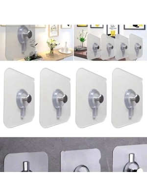 Mikasso 4 Adet Yapışkan Çerçeve Resim Askısı Yapışkanlı Askı Paslanmaz Çelik Mutfak Banyo Ev Duvar Dekoru Çi