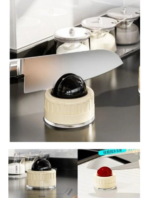 Mikasso Masa Tezgah Fayans Üstüne Vantuzlu Bıçak Bileme Aparatı Bıçak Bileyici Satır Bileyici