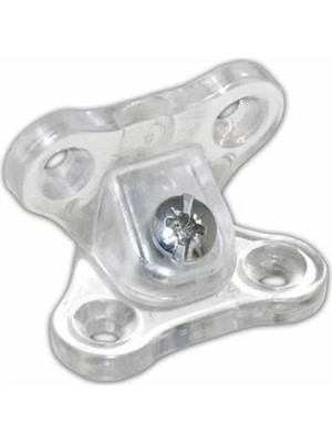 Mikasso 20 Adet Şeffaf Açılı Köşe Çektirme Dolap Kelebek Bağlantı % 100 Kırılmaz Şeffaf