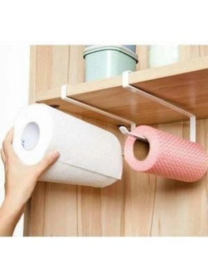 Mikasso Metal 2 cm Kalınlık Raf Altı Kağıt Havlu Fincan Askılığı