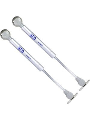 Mikasso Std 2 Adet Dolap Kapak Gazlı Amortisörü Pistonu Mutfak Dolabı Kapağı Hidroliği 100N 27CM Gri