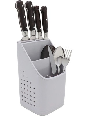 Mikasso 50840 Tezgah Üstü Kaşıklık Gri Plastik Gri