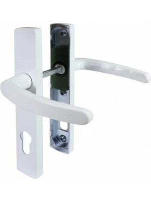 Mikasso Plastik Kapı Yaylı Yale Plastik Kol Kapı Beyaz Plastik