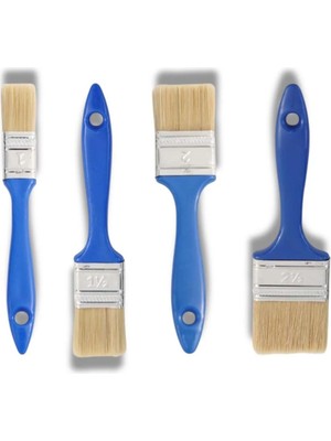 Mikasso 4lü Set Fırça Kestirme Fırça 1 -1,5-2-2,5 Numaralı Kestirme Fırçaları Duvar ,ahşap ,metal Vb