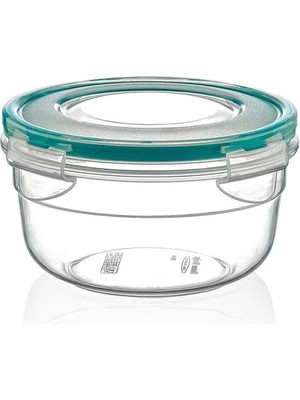 Mikasso Yuvarlak Saklama Kabı | Küçük Boy LC-410 Plastik Turuncu