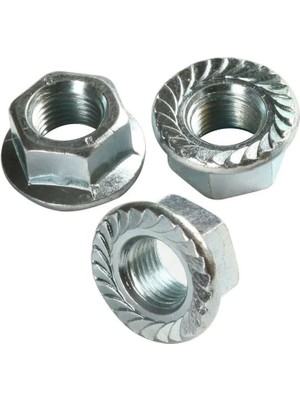 Mikasso Flanşlı Somun M6 DIN6923 Inox A2-70 304K 50 Adet