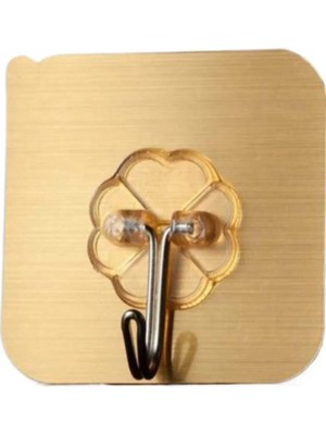 Mikasso 6 ' Lı Kendinden Yapışkanlı Duvar Kanca Şeffaf Güçlü Mondaj Olmadan Askılı Plastik Sarı Tr