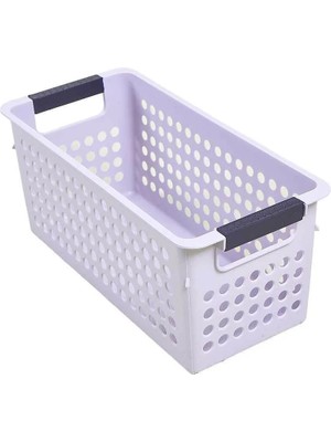 Mikasso Q-Basket Dikdörtgen Plastik Storage Sepet- Bej Plastik Bej Tr