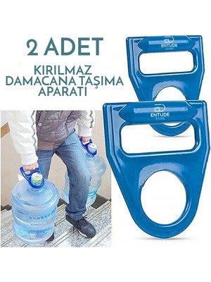 Mikasso 2 Adet Damacana Taşıyıcı - Damacana Tutacağı Damacana Taşıma Aparatı Mavi
