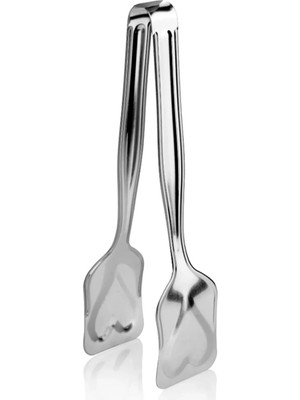 Mikasso Paslanmaz Çelik Lüx Pasta Maşası Paslanmaz Çelik Metalik