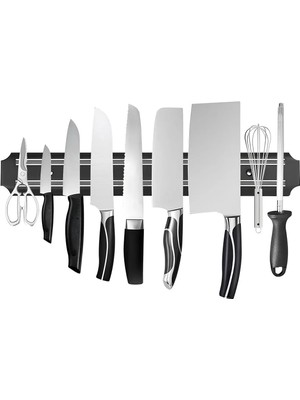 Mikasso Mıknatıslı Bıçak Tutucu 55CM Paslanmaz Çelik Mutfak Düzenleyici Victorin Bıçak Seti Dekoratif Aparat
