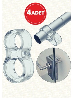 Mikasso Şeffaf Silikon Kapı Pencere Kolu Stoperi Kapı Pencere Tamponu Duvar Koruyucu Kapı Pencere Durdurucu