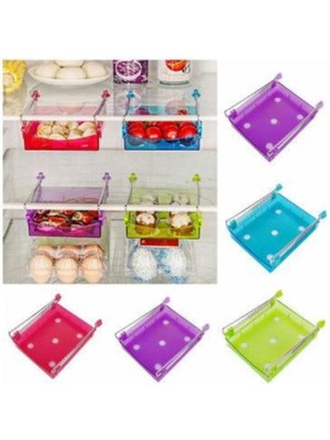 Mikasso Slayt Buzdolabı ve Raf Altı Boşluk Doldurucu Raf 15 cm Plastik Beyaz