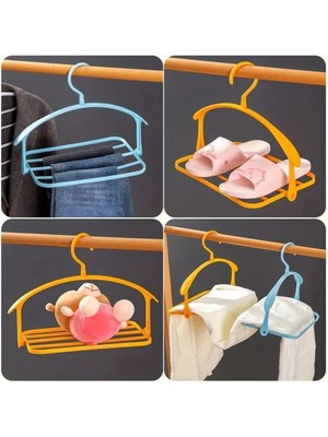 Mikasso Katlı Pantolon ve Elbise Askısı Plastik Beyaz Tr