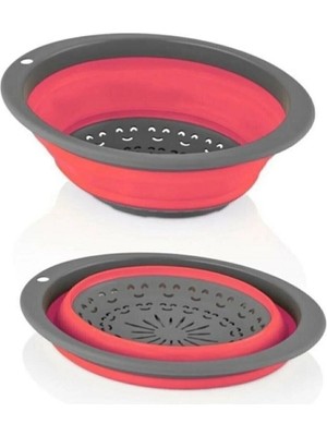 Mikasso Katlanabilir Süzgeç Makarna Süzgeci Sebze Süzgeci Plastik