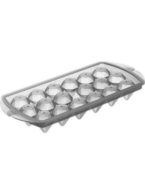 Mikasso 18 Bölmeli Elmas Şeklinde Dekoratif Şekilli Pratik Buz Kalıbı Plastik