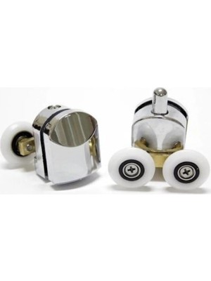 Mikasso Duşakabin Tekeri Krom 1 Alt 1 Üst Rulman Tekeri Makarası